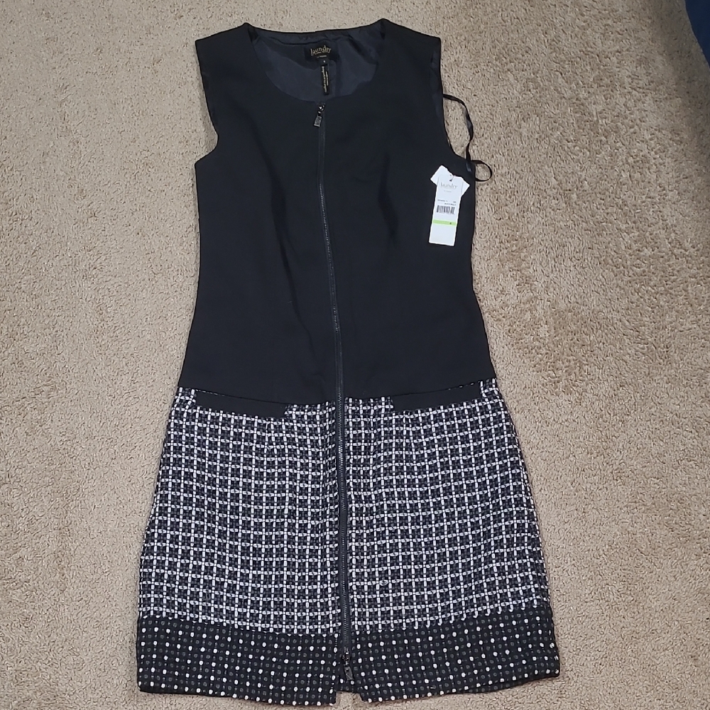 Black and White Tweed Dress by Laundry